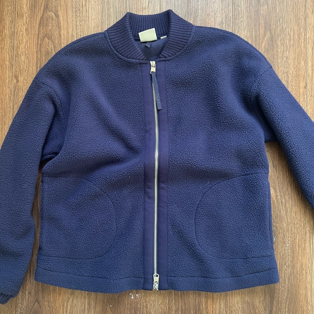 Varley Navy Willmont Patch Pocket Fleece M